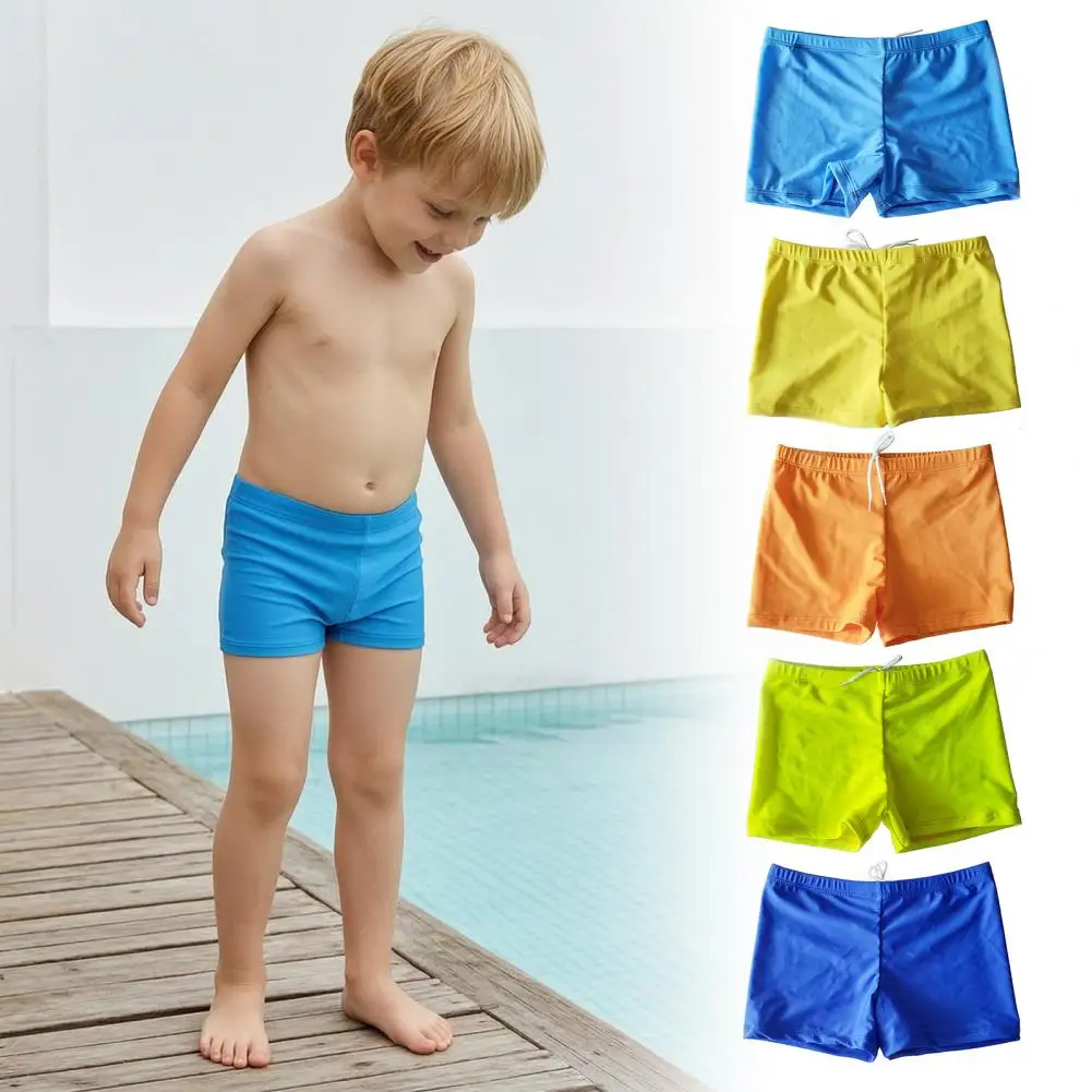 

Kids Swimming Trunks Adjustable Waistband Stain Resistant Quick Drying Soft Breathable Swim Shorts