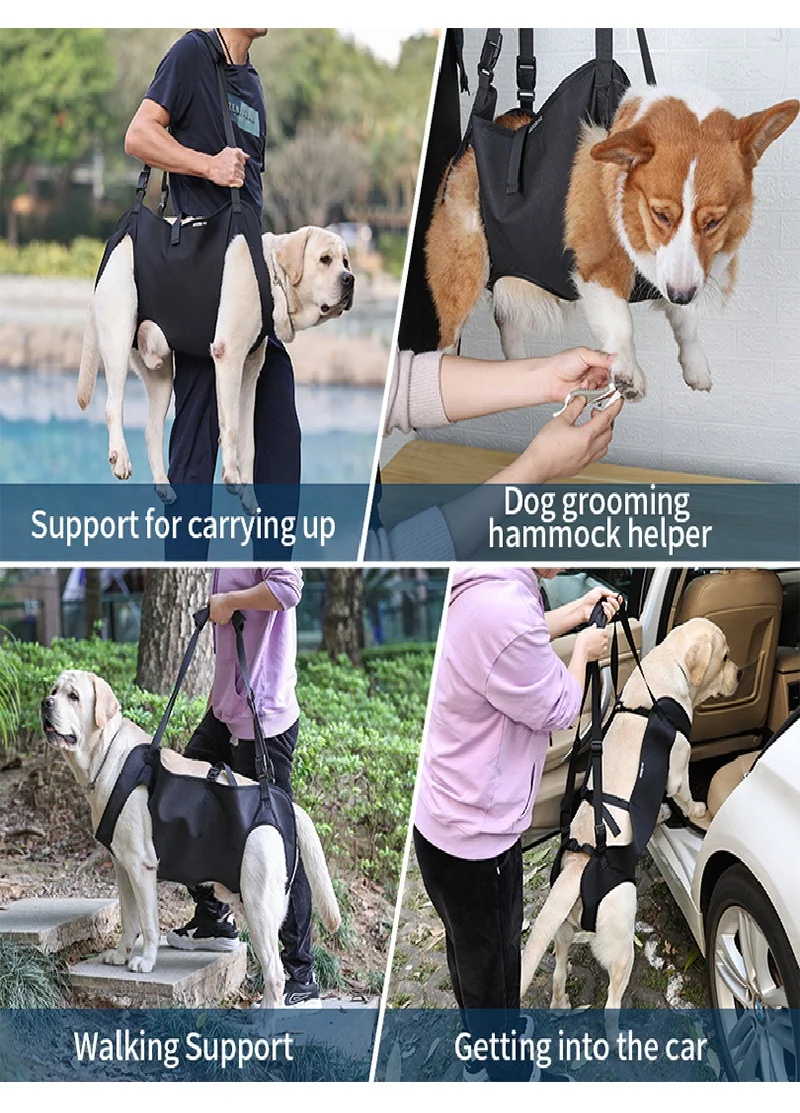 Dog Body Support Harness for Injured Disabled Elderly Dogs Pet Dog Soft Carrying Injuries Recover Support Harness Pet Supplies