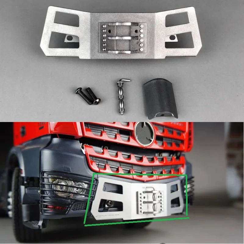 

Scaleclub Model For Mercedes-Benz AROCS 3363 Narrow Floor Engineering Board Front Drag Hook Heavy Drag Hook For Tamiya Lesu