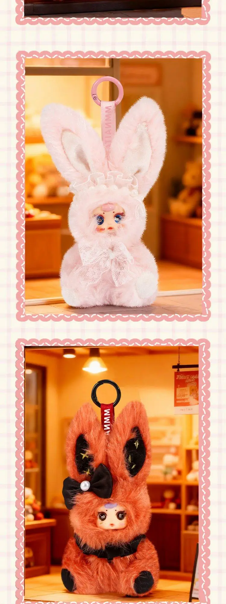 MM Milchbonbon Mini-Hasen-Überraschungsbox Niedliche Plüsch-Hasenpuppe Exquisites Taschenzubehör Mystery Box Sammelspielzeug Geschenk für Mädchen – Detail 6