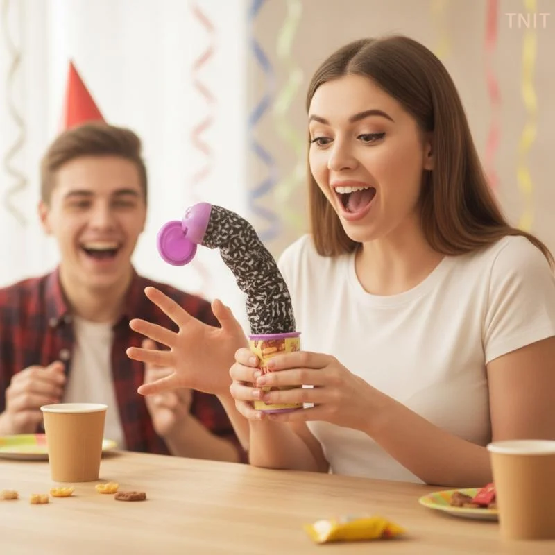 [J] Funny Magic Candy Can Prank Toy Surprise Spring Out Trick Can Joke Toy For Halloween April Fools Day Party Game Gifts