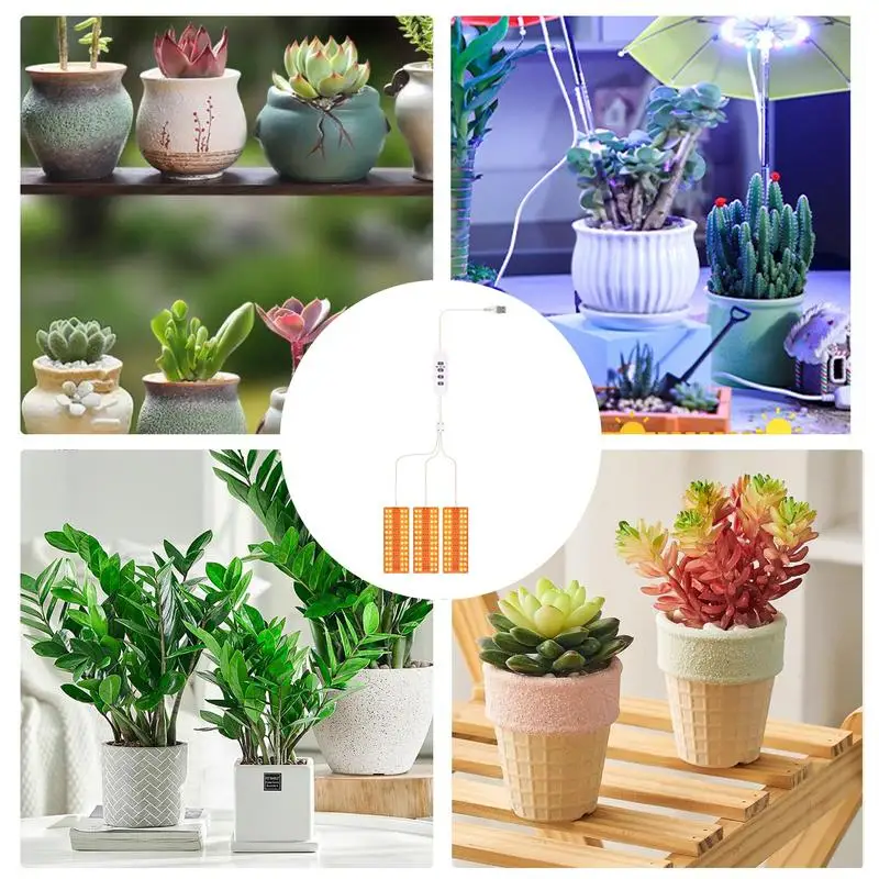 Plant Growing Lamp Auto On/Off Grow Light Bulb Dimmable Grow Light For Indoor Plants LED Full Spectrum Sunlight Grow Lamp For