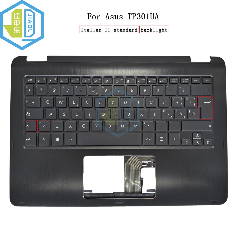 

Backlight Italian Farsi Arabic Keyboard Top case Palmrest For Asus VivoBook Flip TP301 TP301UA TP301UJ 90NB0AL1-R30150 R30100