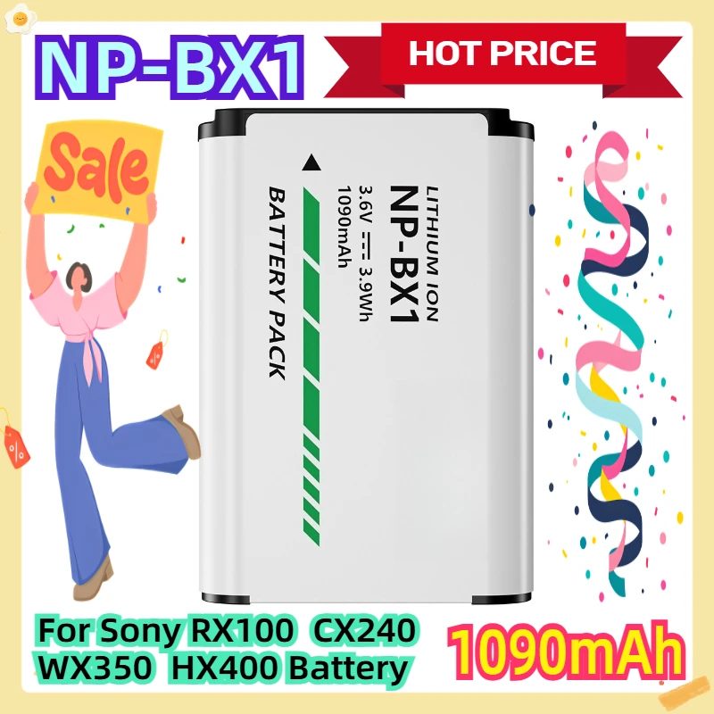 

For Sony RX100 CX240 WX350 HX400 Battery