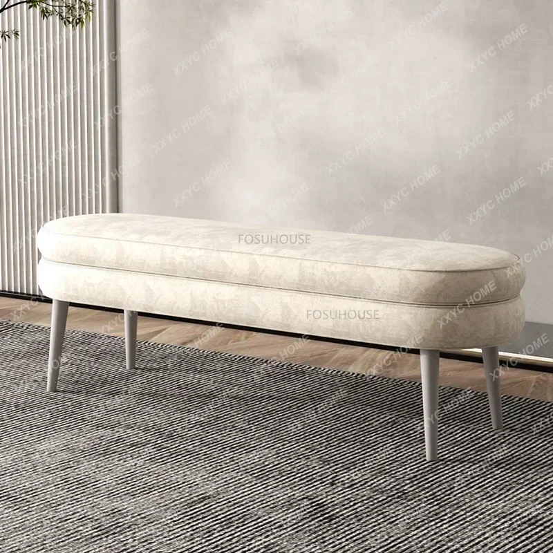 Modern Artificial Leather Stools Home Furniture Living Room Change Shoes Footstool Luxury Upscale Sofa StoolY