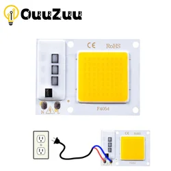 OuuZuu COB LED Chip 10W 20W 30W AC 220V/110V IC inteligente sin necesidad de controlador lámpara LED para inundación accesorios de foco iluminación DIY