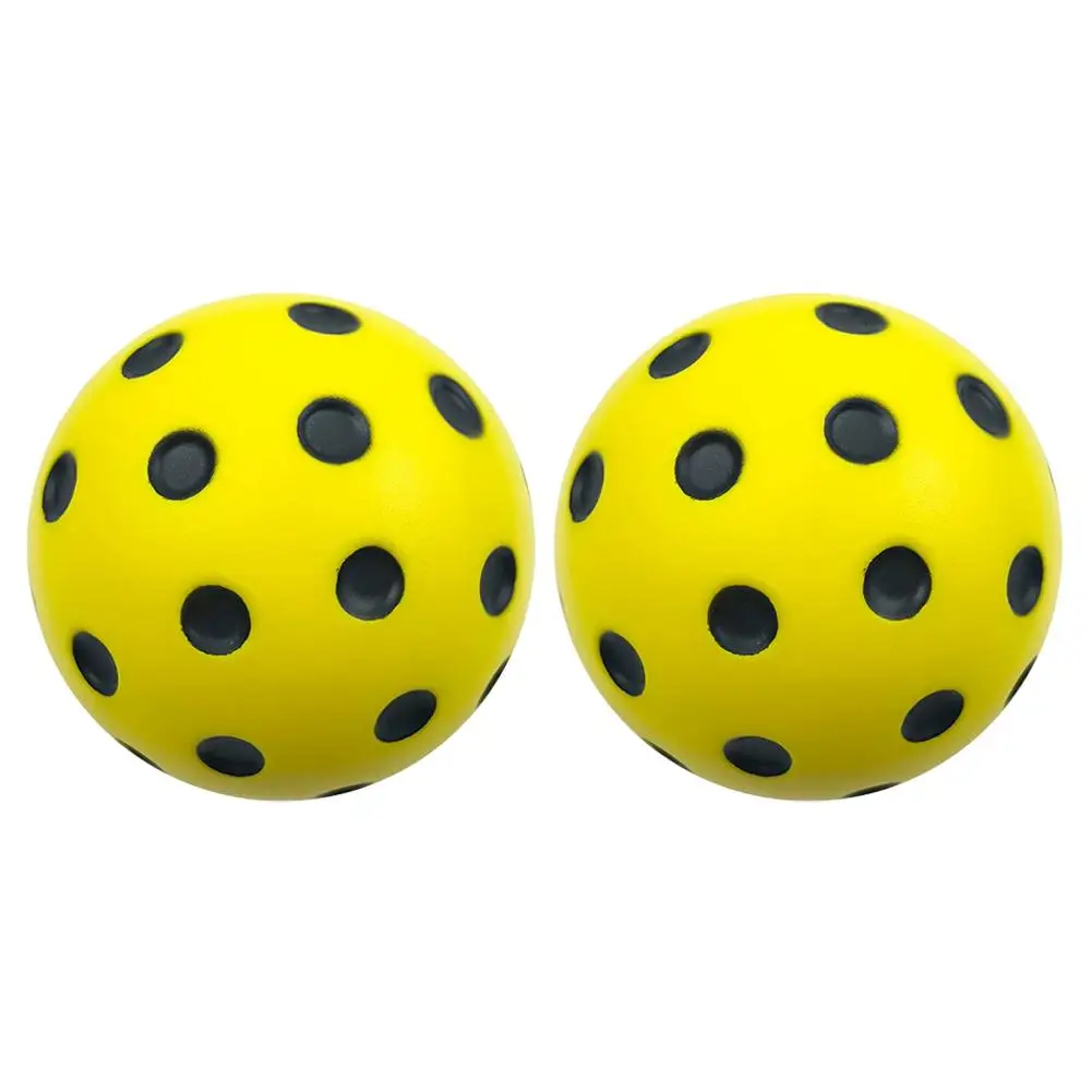 

2PCS Indoor Silent Pickleball Balls Soft PU Practice Ball No Noise For Apartment Garage Training High Bounce Sports Equipment