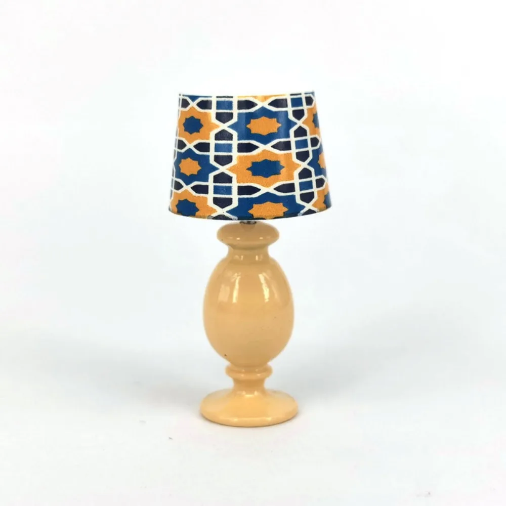 1:12 Dollhouse Miniature Desk Lamp Simulated Pattern Multistyles Desk Lamp Study Model Pretend Play