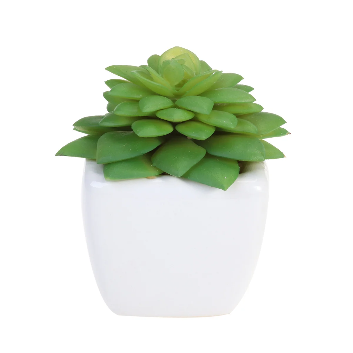 

Cube Modern Artificial Succulent Plants Lifelike Green Fake Flower Pot Indoor Outdoor Balcony Office Garden Decoration