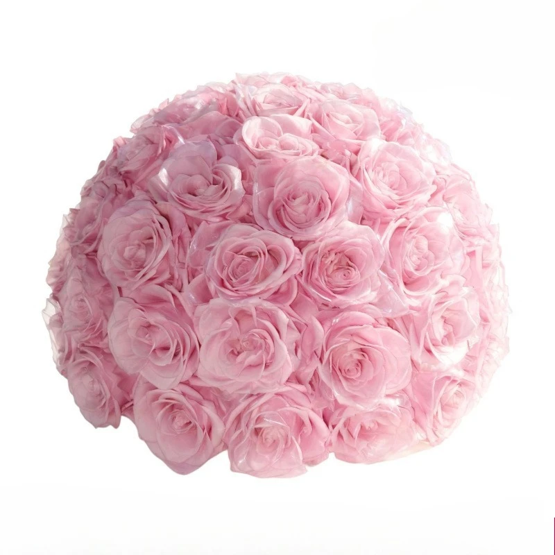 Eternal Flower Giant Mushroom Head Hug Bucket Qixi Festival Gift, Flower Business Gift