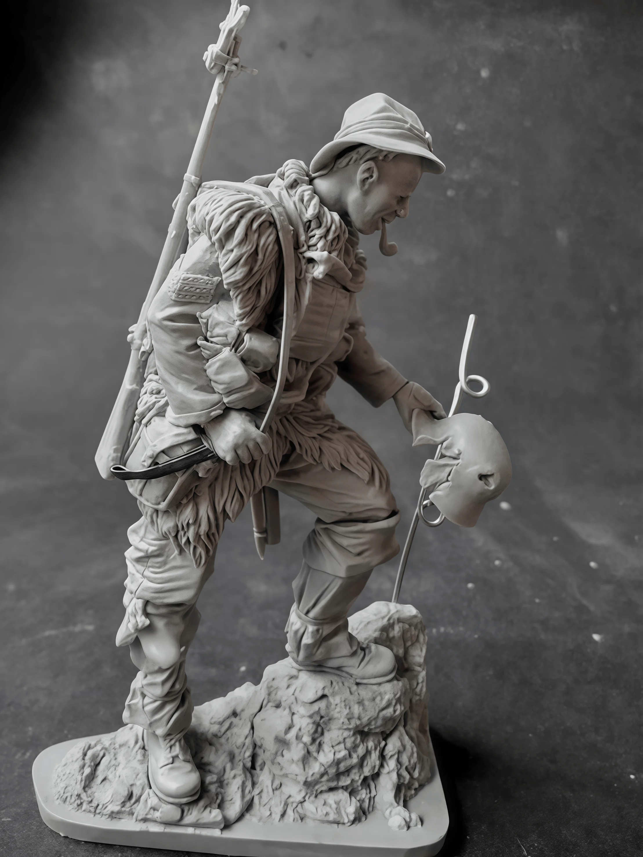 

1: 16 Cast Resin Model GK, French Infantry, Unpainted, Needs To Be Assembled