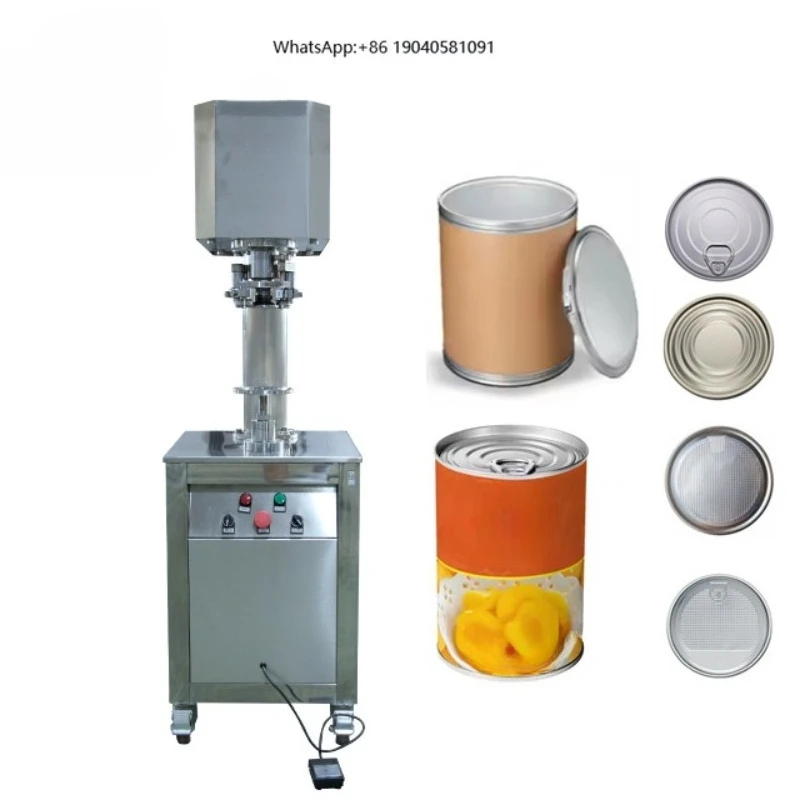 Hot Sale Sealer Machine Nuts Snacks Easy Open Can Semi Automatic Sealing Machine Paper Can Lid Seamer Machine
