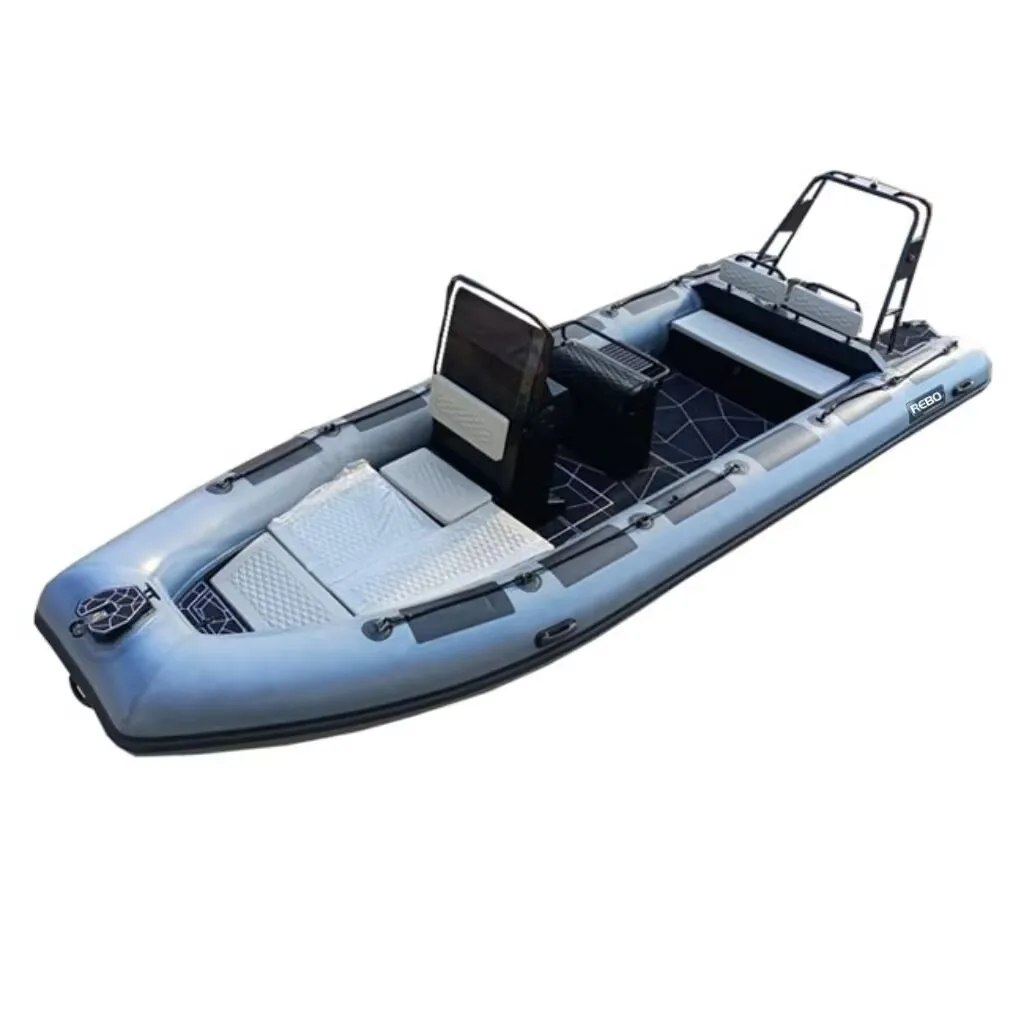 Barcos infláveis de alumínio RHIB 660 ORCA Hypalon do mestre do oceano de alumínio 22ft do esporte