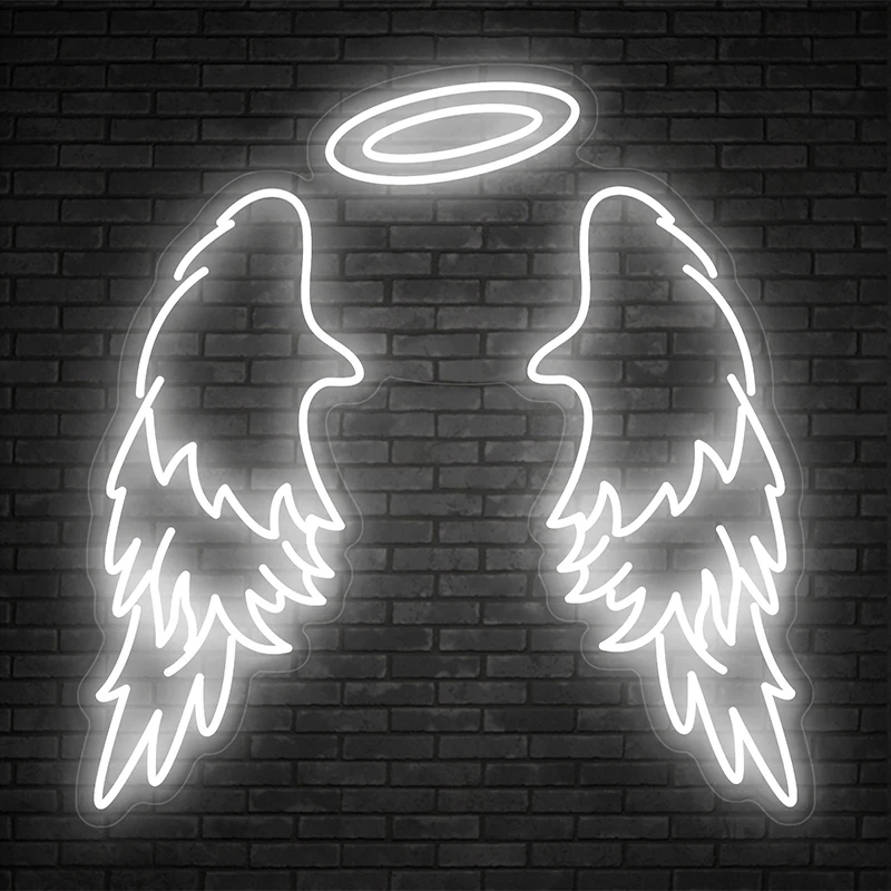 Huge Angel Wings LED Neon Sign Home Decoration Custom Neon Signs Bar Party Wall Decor Wings Personalized House Interior Light