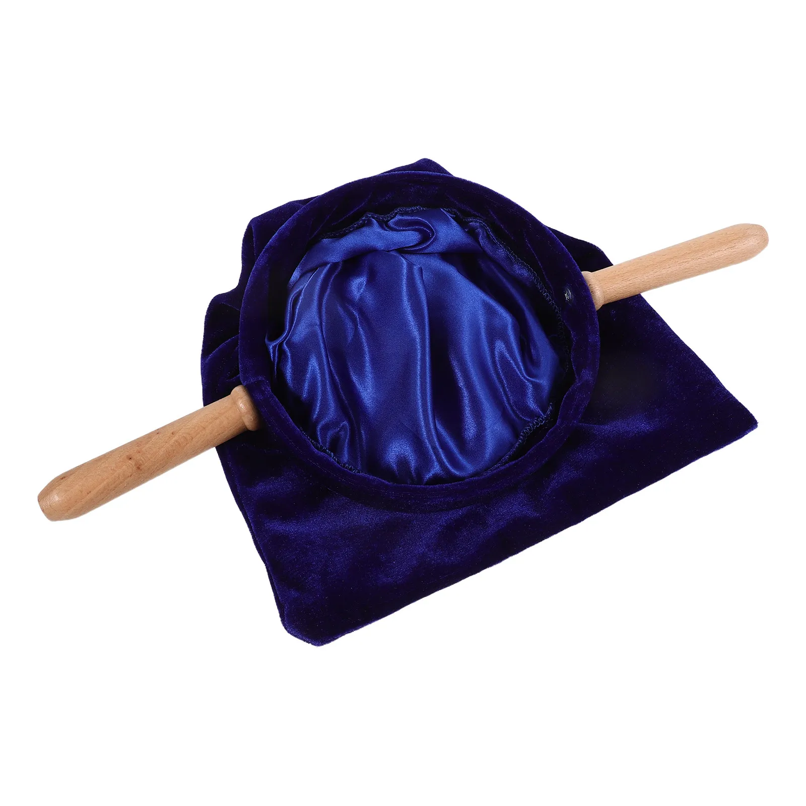 Offering Bag Thick Canvas Solid Wooden Handle Church Collection Basket Donation Money Bag Communion Supplies