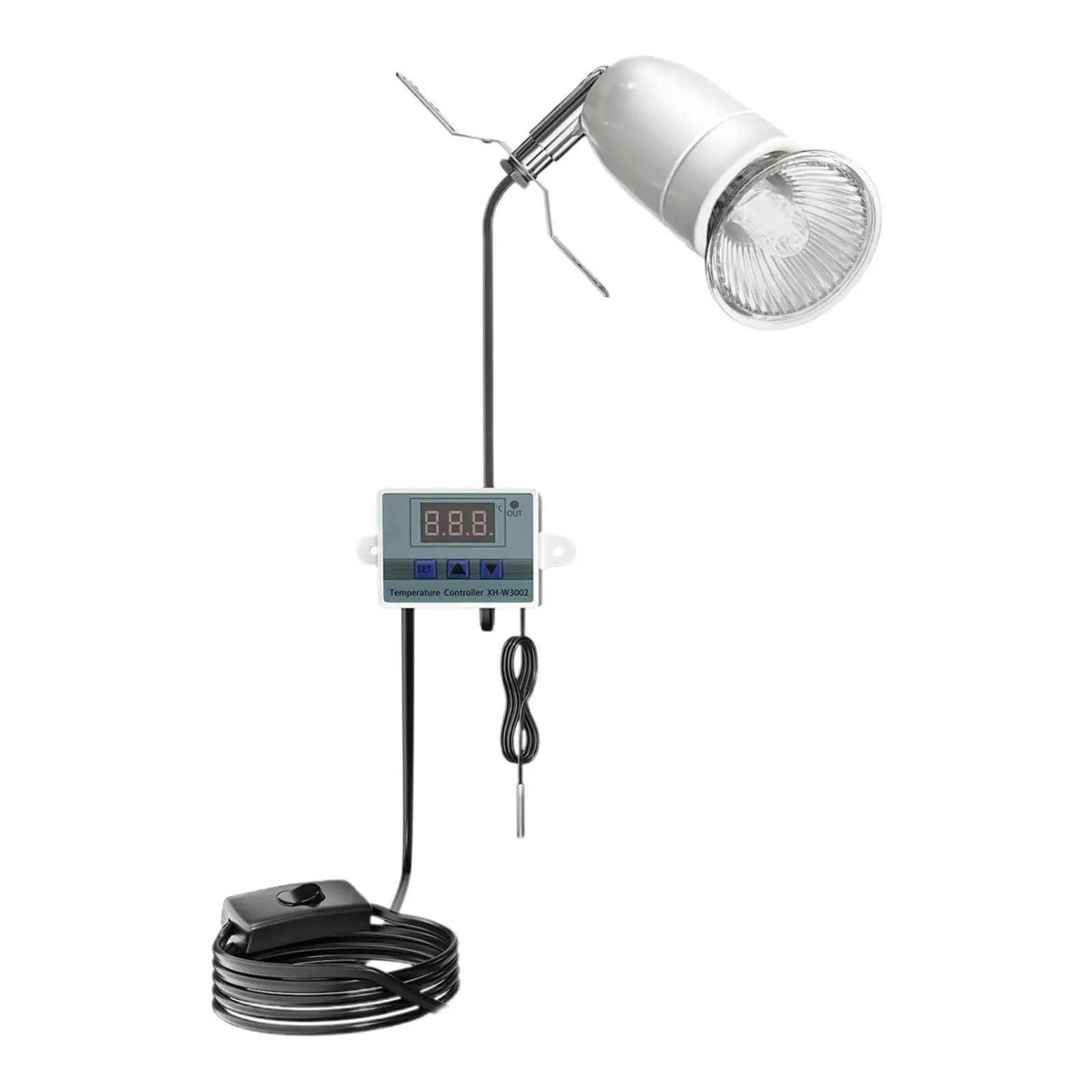

Reptile Heat Lamp Stand Sturdy Dome Lampshade Flexible Bracket Lamp Holder for Turtles Amphibians Cage Incubators Dragon Snake