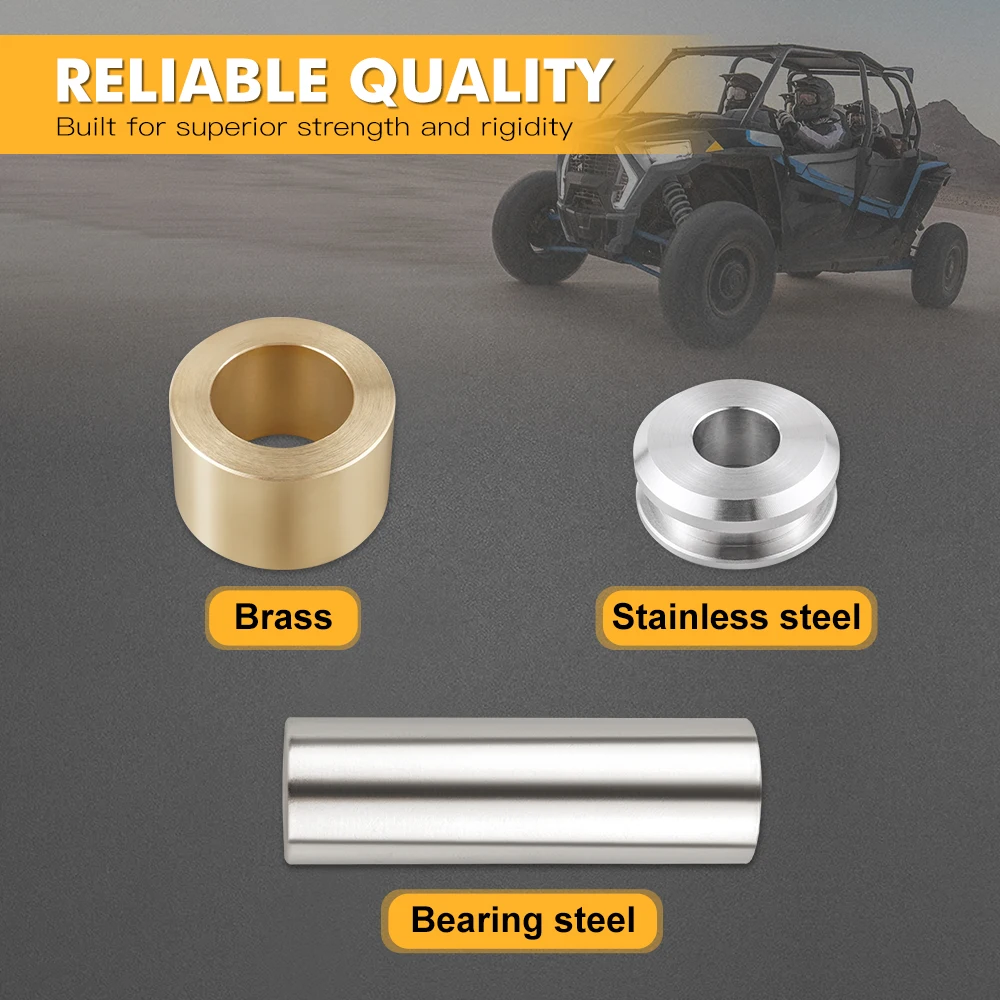 NICECNC UTV Front A-arm Bushing Shaft Kit For Polaris RZR XP TURBO RZR XP 1000 4 2017-2023 2021 Accessories Part CNC Machined