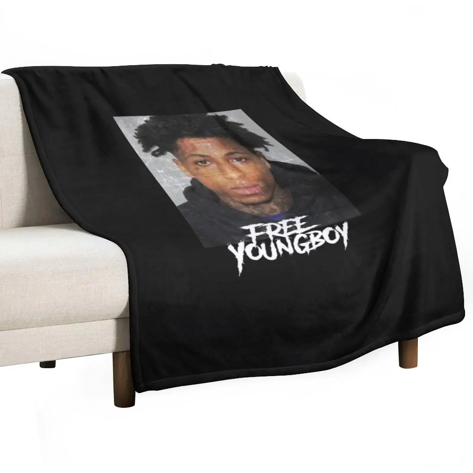 

Chemise NBA Youngboy Throw Blanket Cozy Microfiber Throw Blanket for Home Bedroom