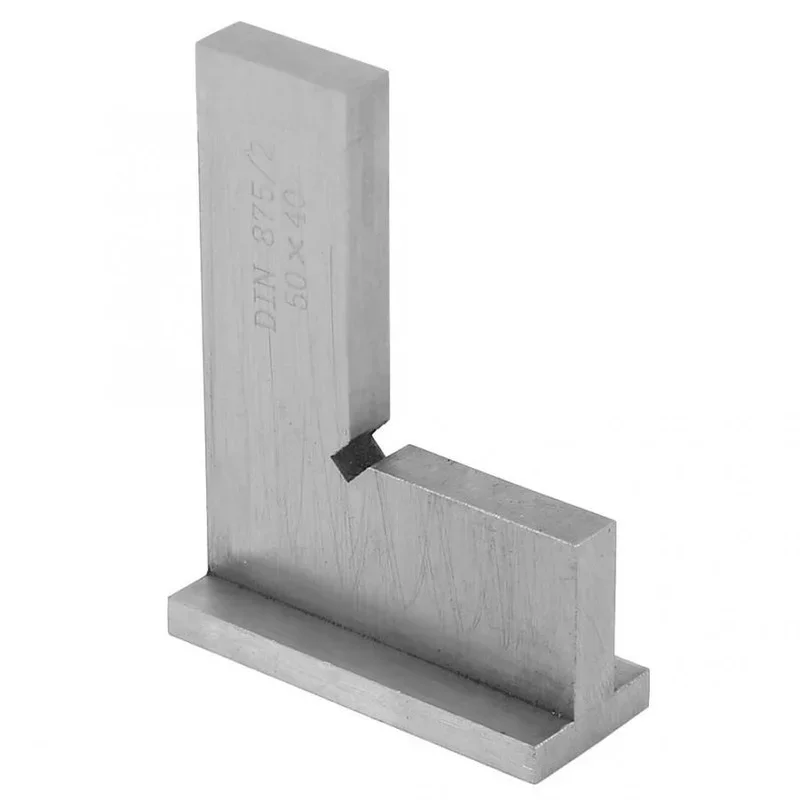 Machinist Square 90 Degree Right Angle Engineer Set with Seat Precision Ground Steel Hardened Angle Ruler 50x40/75x50/100x70mm