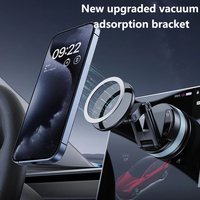 Magnetic Car Phone Mount Foldable Extendable Holder with Strong Suction Cup Base 360 Rotation Hands Free for All Smartphones