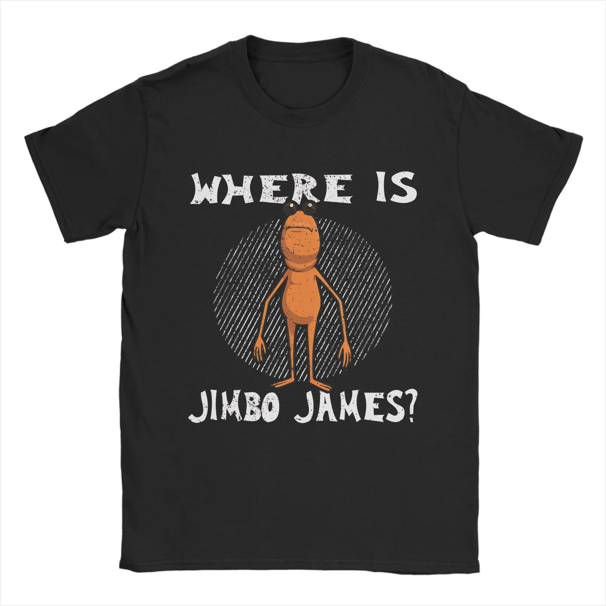 

Забавная футболка Marcus The Worm Where Is Jimbo James Meme, мужская хлопковая футболка с коротким рукавом и круглым вырезом, летняя одежда