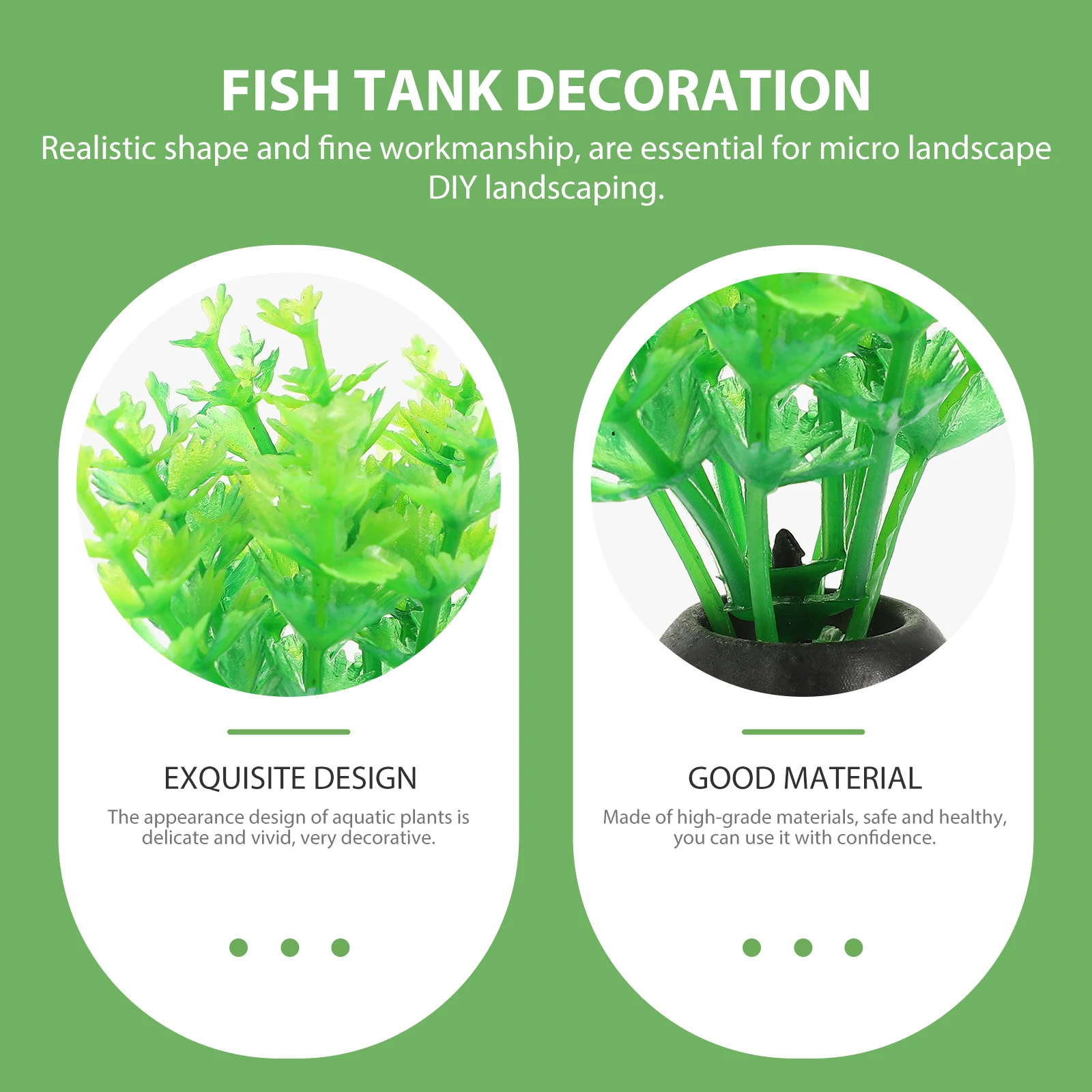 

20 Pcs Decorations Plastic Plants Plastic Aquarium Lifelike Betta Fish Tank Tall Small Grass Pet Supplies Home Office