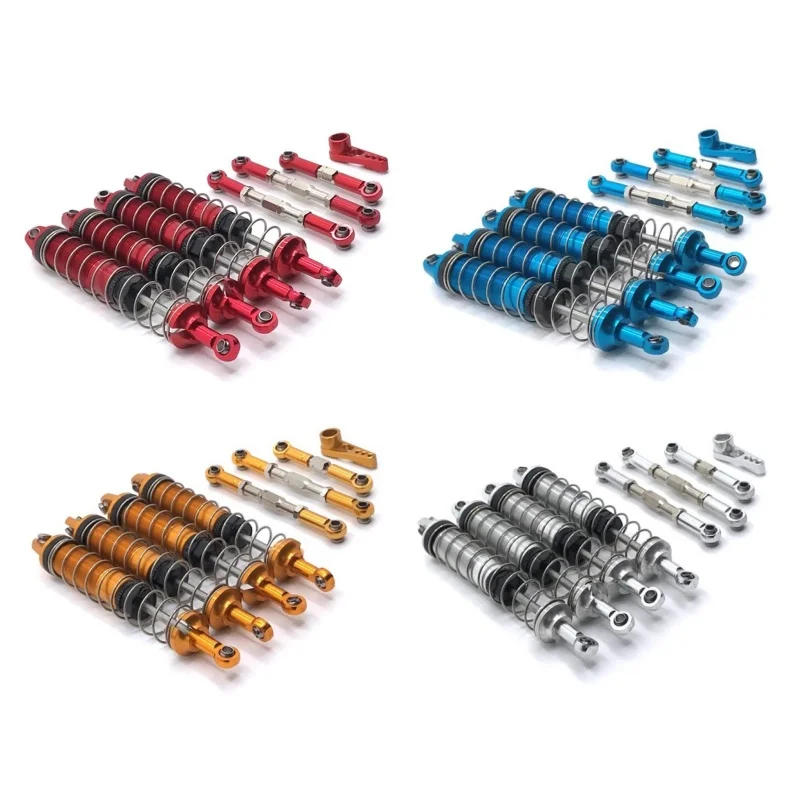 

WLtoys 104009 12402-A 12409 Metal Shock Absorber Steering Link Rod Servo Linkage For RC Car Upgrade Refit Parts