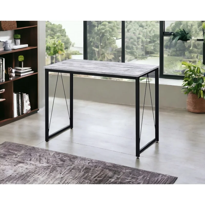 

Antique White and Black Finish Writing Desk