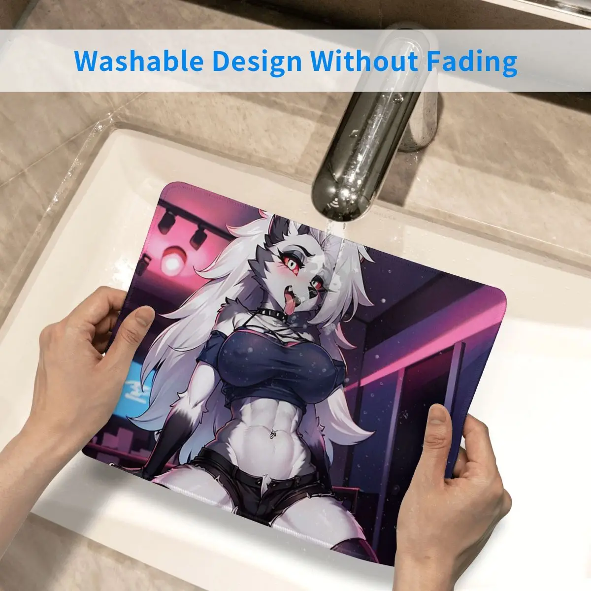 Helluva Boss Loona Mouse Pad Computer Keyboard Mouse Mat Gamer PC Laptop Desk Mat Office Accessories Table Mats