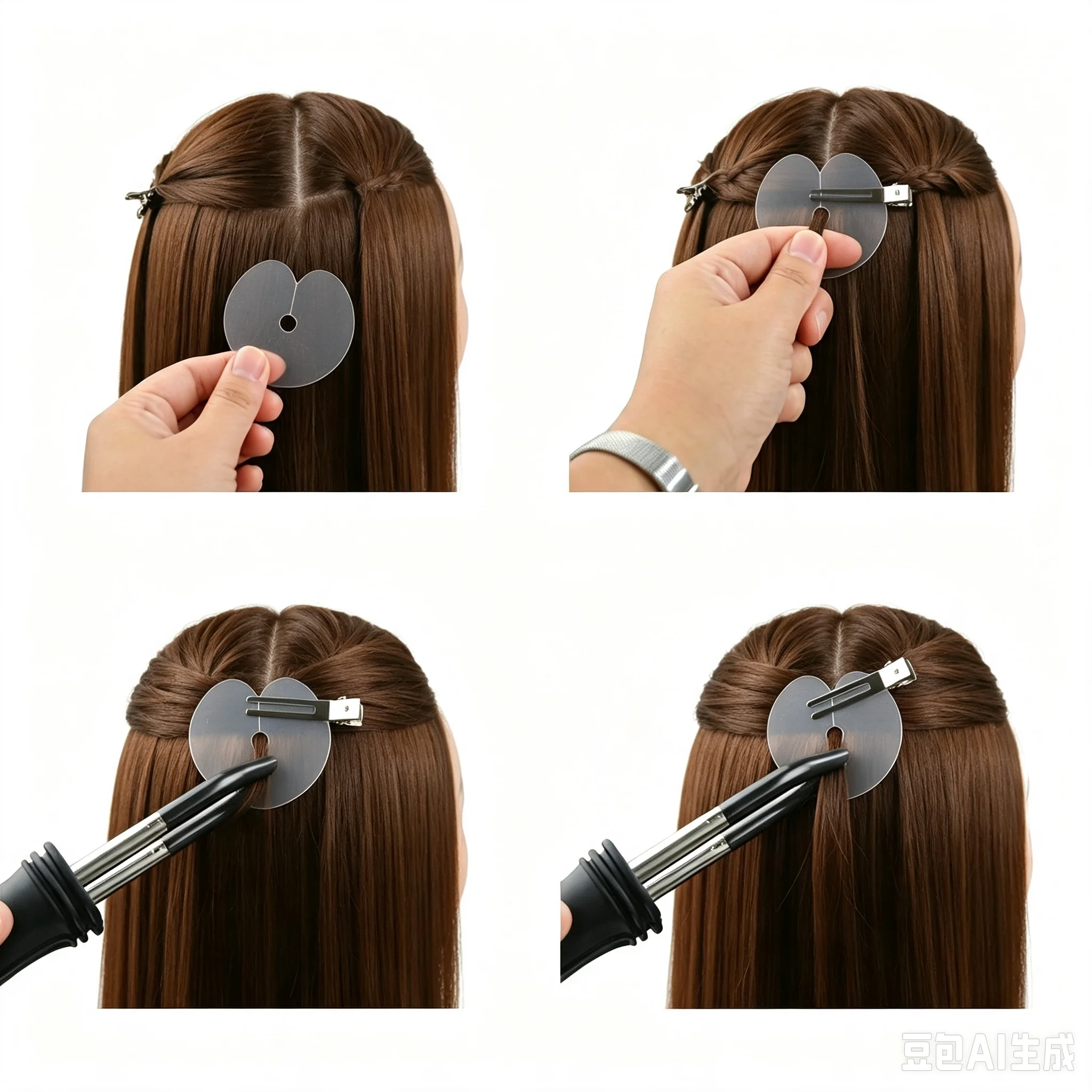 50PCS Hair Extension Heat Fusion Protector Shield Template Disk Scalp Protector