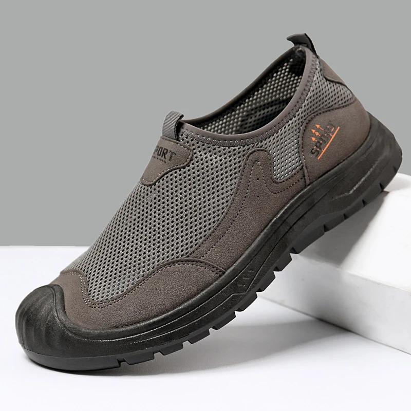 Men's summer new comfortable, casual, breathable, anti slip, versatile mesh outdoor sports shoes