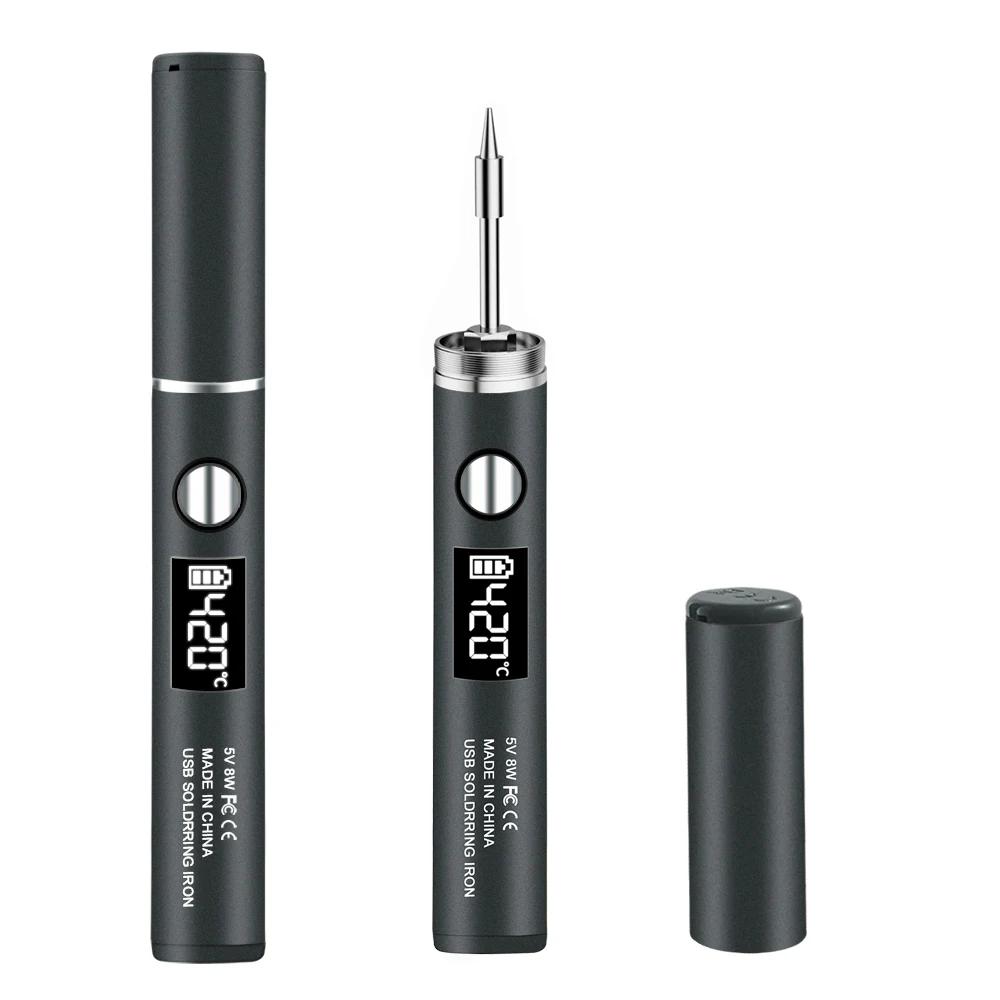Fer à souder USB 5V 8W avec batterie au lithium, outils de soudage de réparation portables, fer à souder électrique, station de soudage, fil à souder