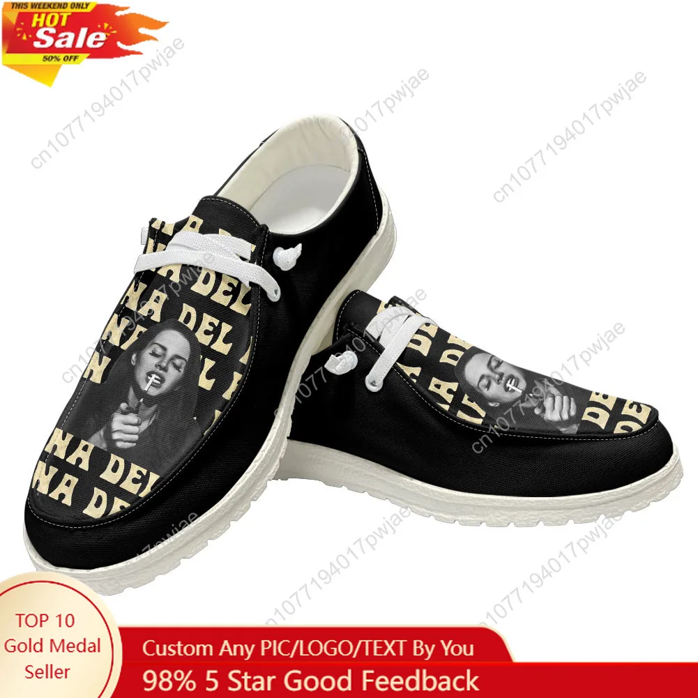 Lana Del Rey Singer Casual Shoes Mens Womans Flat Shoe Breathable Outdoor Lightweight High quality Flat Casual Shoes