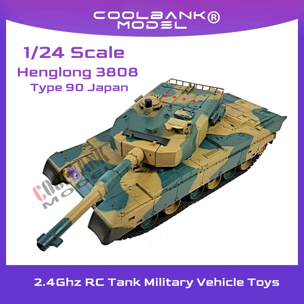 Heng lange Typ 90 Japan Kampfpanzer RC Airsoft Panzer Modell 2,4 GHz Fernbedienung Militär fahrzeug Spielzeug für Kinder Jungen