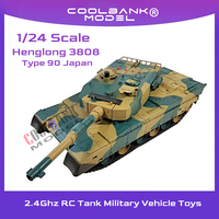 Heng long Type 90 Japan Battle Tank RC Airsoft Panzer 1/24 Scale Model 2.4Ghz Remote Control Military Vehicle Toys for Kids Boys