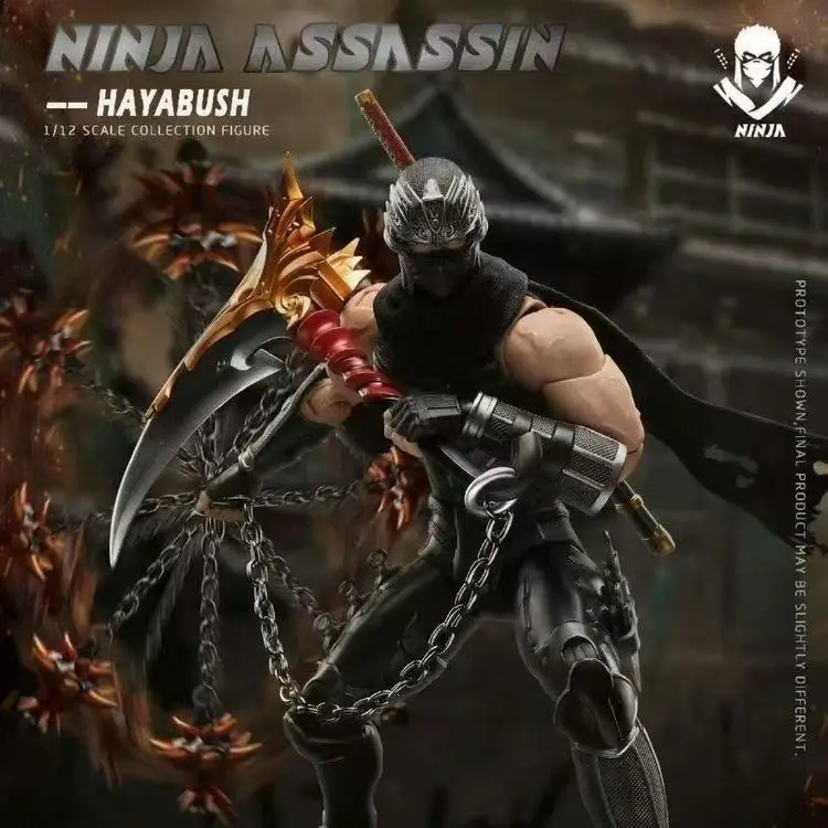 

Оригинальная официальная коллекционная фигурка Bro Toys 1/12 Ninja Gaiden Hayabusa Ninja Ryu Hayabusa - Модная подвижная фигурка-модель.