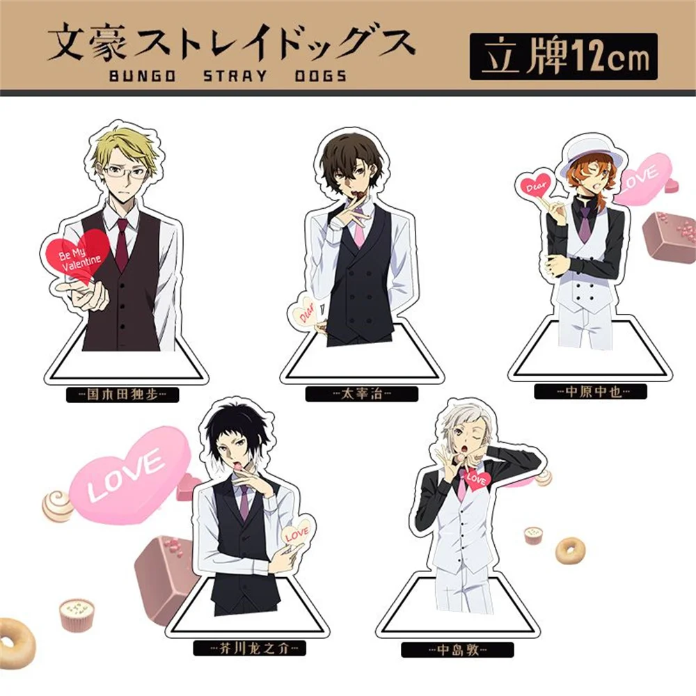 

15CM Hot Anime Bungo Stray Dogs Acrylic Stand Model Cosplay Characters Ornament Accessories Goods Collection Gifts