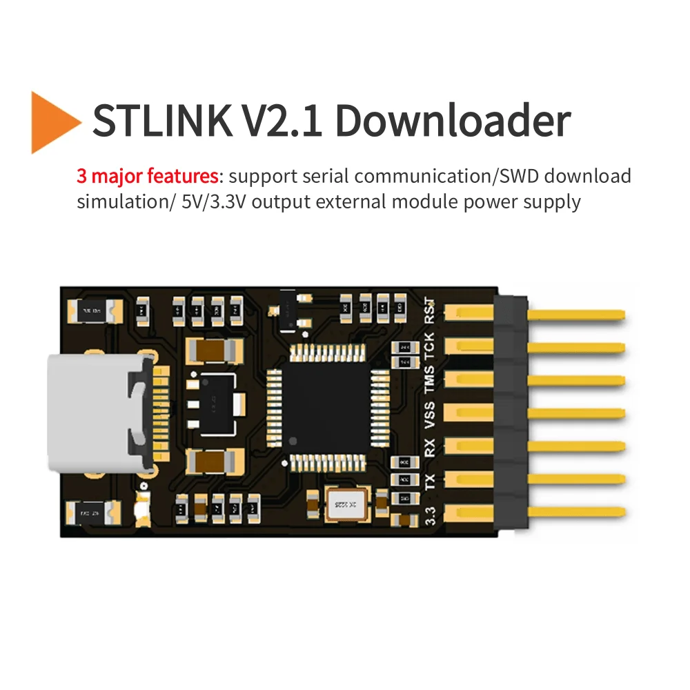 Stlink V2.1 Downloader Stlink Downloader Ondersteunt Seriële Poort Stm32 Debugger Om Stlink Te Compileren En Te Simuleren