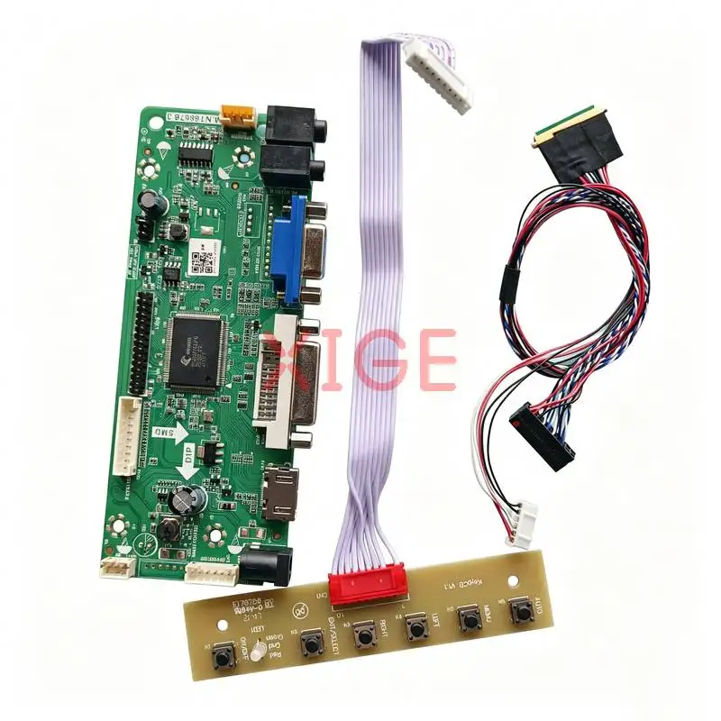 Placa Controladora DIY para Monitores LP156WHU LP156WHB LP156WHA LP156WH9 HDMI+DVI+VGA 1366*768 1366x768 Tela de Monitor 40 Pinos LVDS