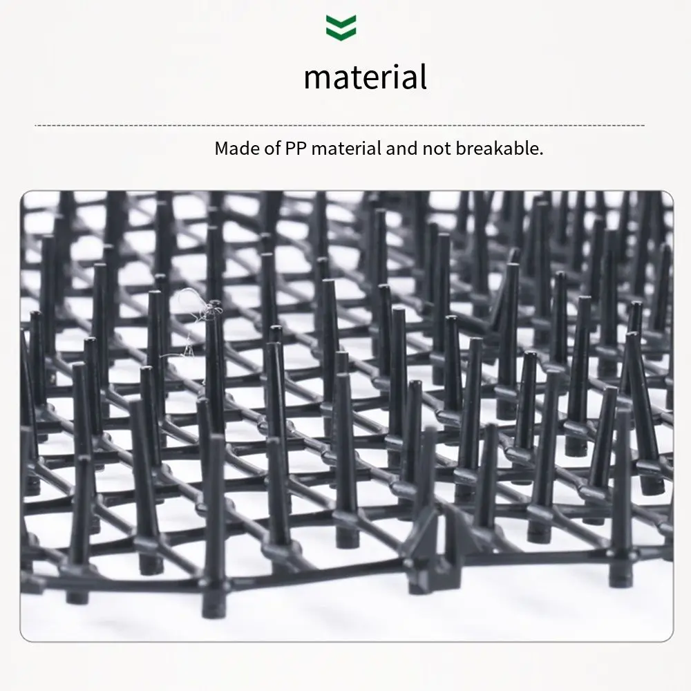 Durable 2m/4m Cat Scat Mat with Spikes Network Prickle Strips Cat Repellment Mat Safe Effective Anti-Cats Digging Stopper Garden