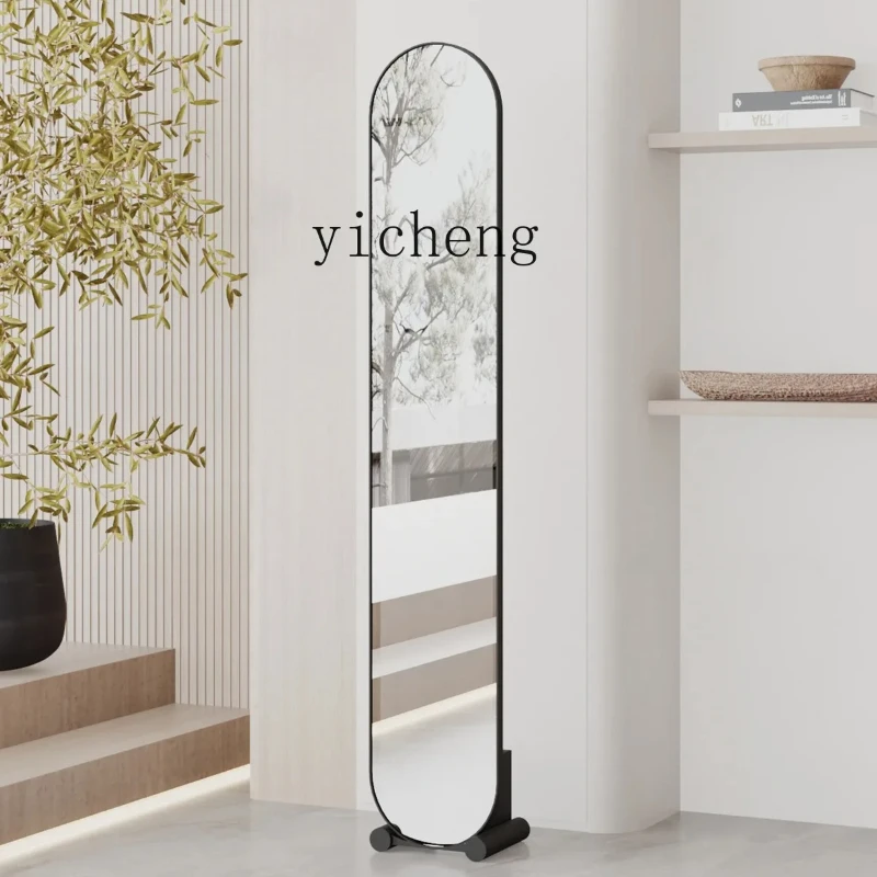 L29-Movable Full-Body Floor Mirror Home Bedroom Ins Style Modern Simple Vertical Test Dressing Mirror