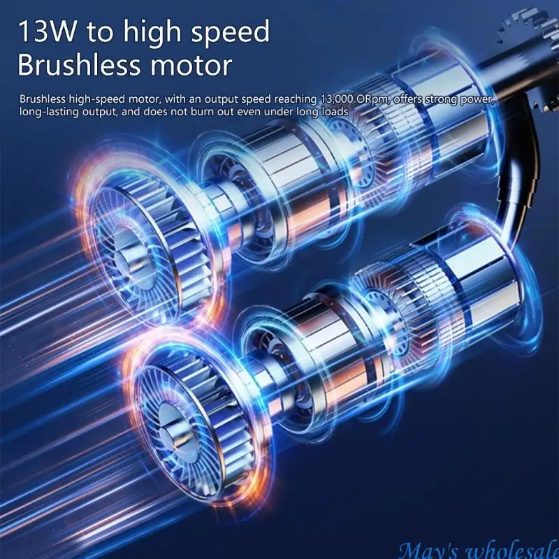 Hoogversnoerde borstelloze motorvoertuigdroger Laaggeluid 52 m/s Luchtflows met 3 verstelbare tandwielen voor een drogen