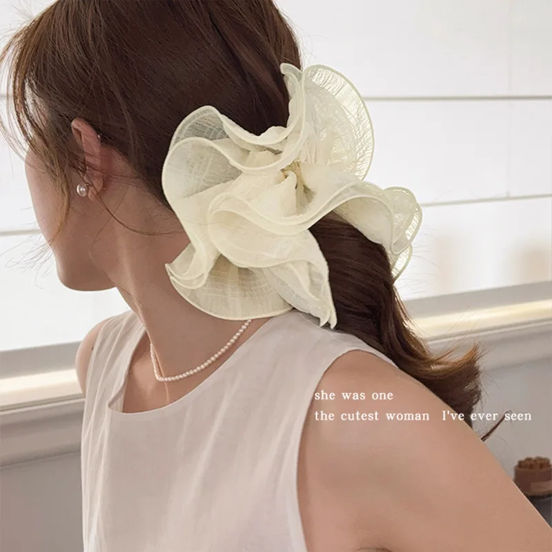 2025 المتضخم لطيف الأرجواني الأمعاء الغليظة الشعر حبل الأنوثة منخفضة ذيل حصان التعادل الشعر حبل الدهون الأمعاء رئيس زهرة رئيس حبل #3