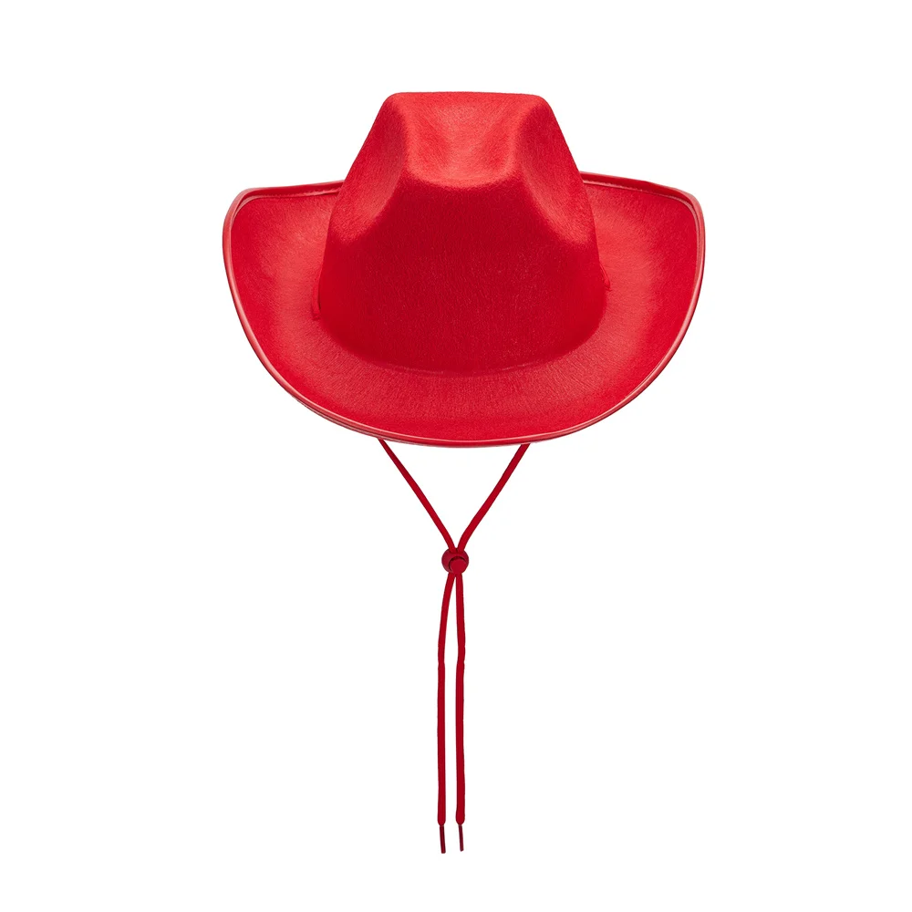 Women Men Cowboy Hat Classic Brim Fedora Western Cowboy Hat Stage Performance Party Hats