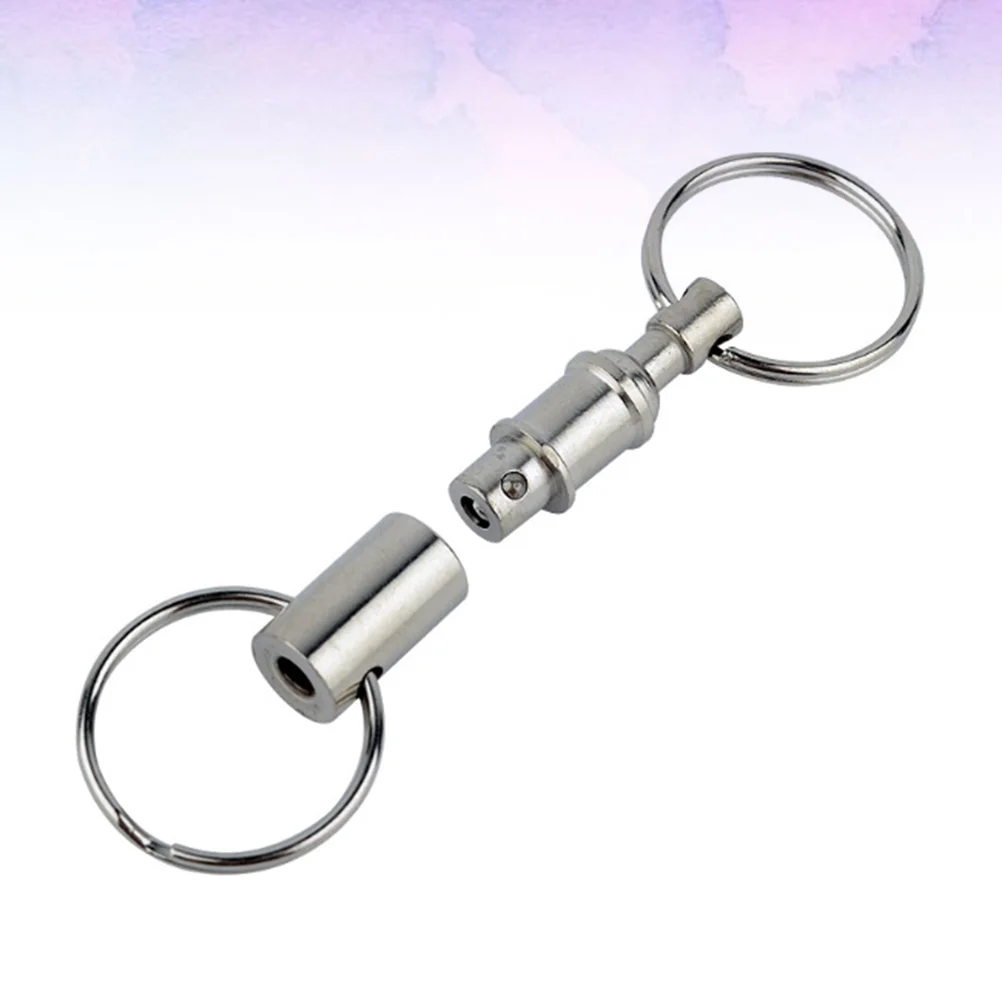 5 Pcs to Disassemble Key Ring Keychain Keyring Double Pull Apart Split Detachable