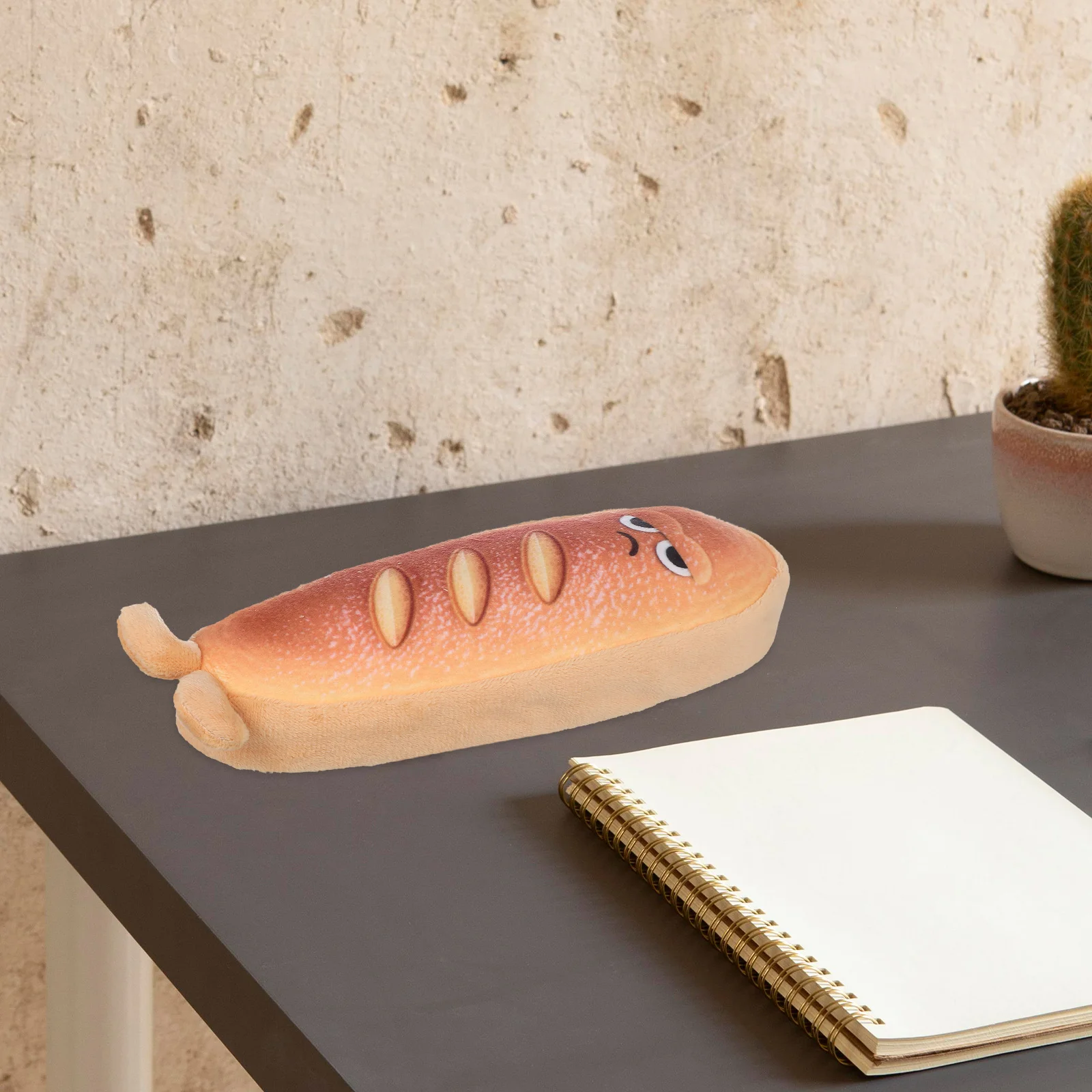 Niedliches Brotetui, großes Fassungsvermögen, Schulbedarf, Reißverschlusstasche, Cartoon-Toast-Design, Geschenke, Federmäppchen für Mädchen und Mädchen