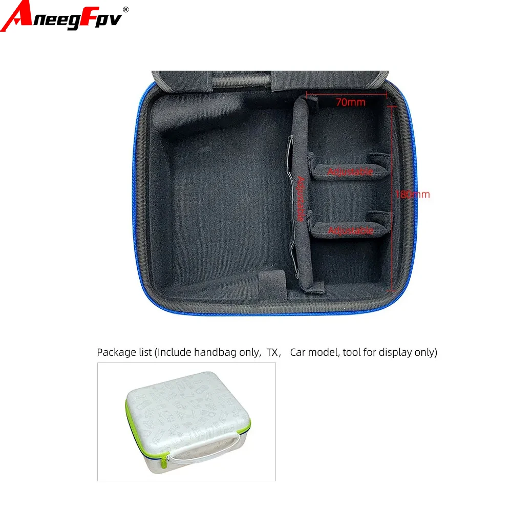 LDARC RTR247 Handbag PU Material Suit for Store CT01 Transmitter, 1/28, 1/32, 1/43, 1/64, 1/72, 1/76 RC Car Model, Tool