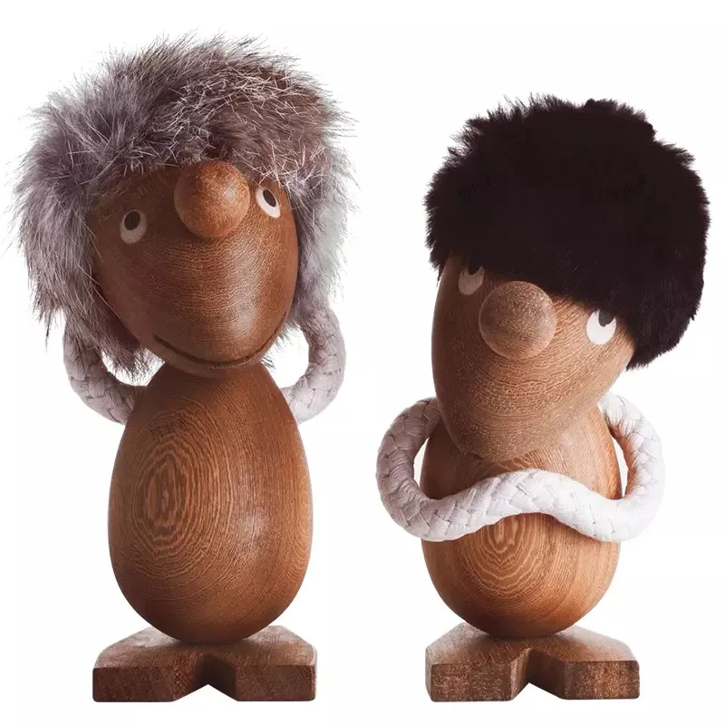 

Nordic ins classic ornament Danish puppet, creative office wooden doll gift