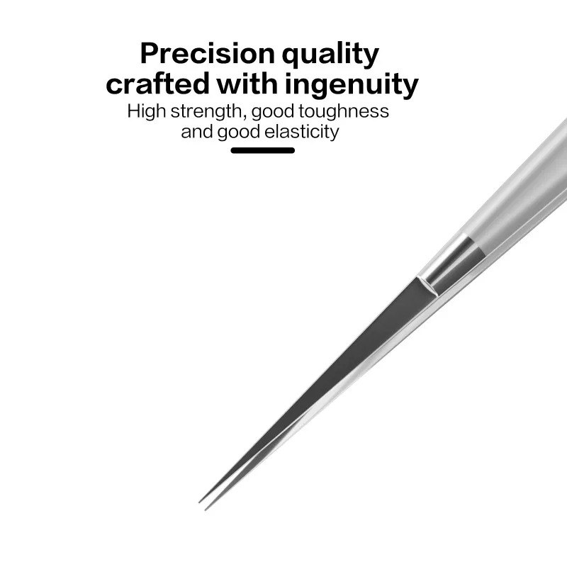 I2C NS(01-04) Super Alloy Tweezers Phone Circuit Repair Hand Tool Non-magnetic Stainless Steel Flying Wire Forceps Repair Tool image 4