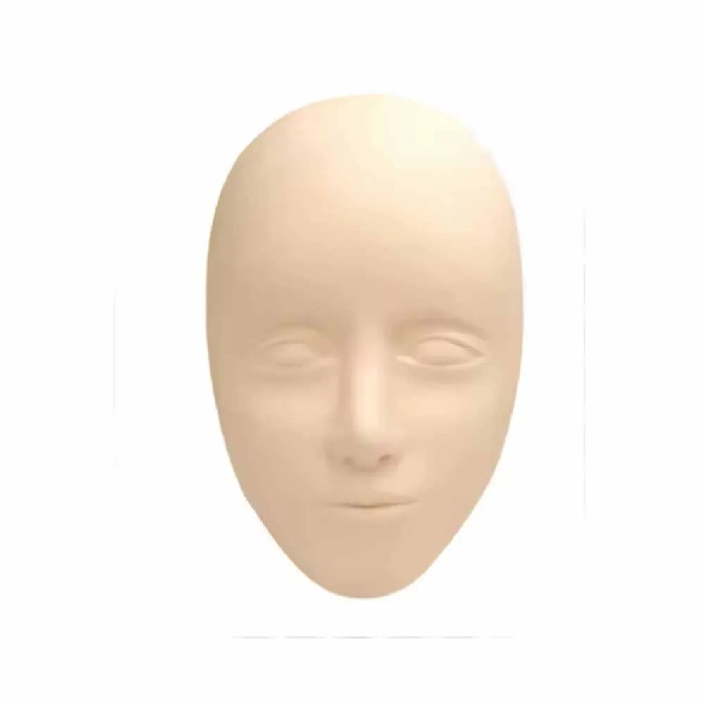 Audersigt 5D Facial Tattoo Head Silicone Practice Permanent Makeup Lip Eyebrow Tattoo Skin Mannequin Doll Face Head